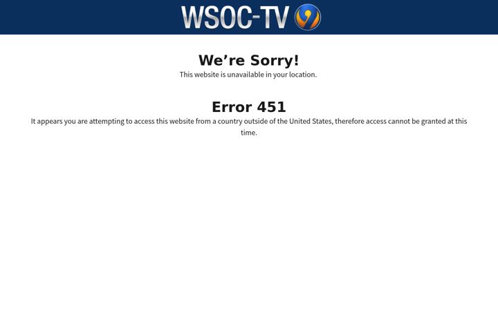 Captură de ecran a wsoctv.com