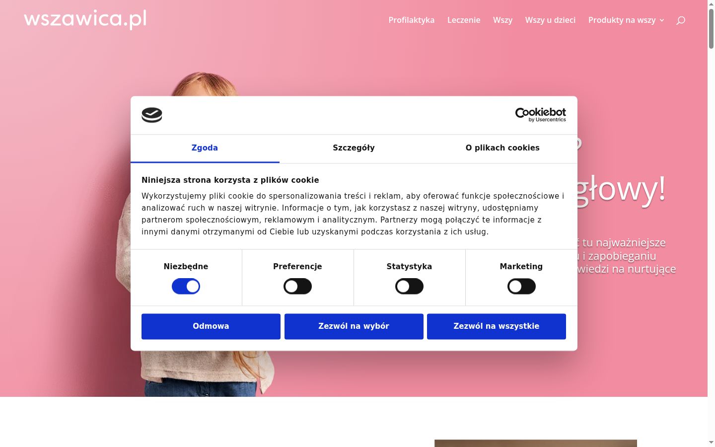 Snímka obrazovky banera súhlasu zobrazeného pred akoukoľvek interakciou