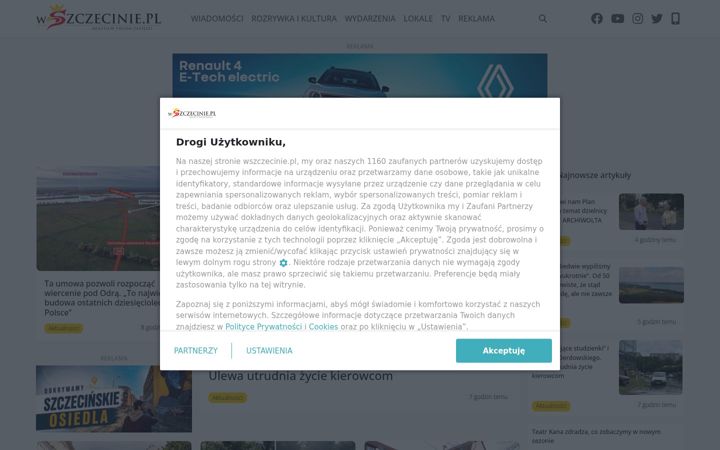 Screenshot of wszczecinie.pl