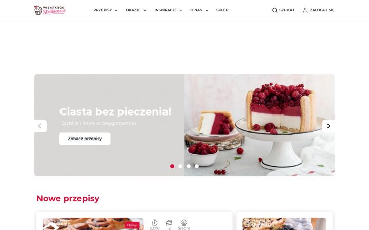 Screenshot of wszystkiegoslodkiego.pl