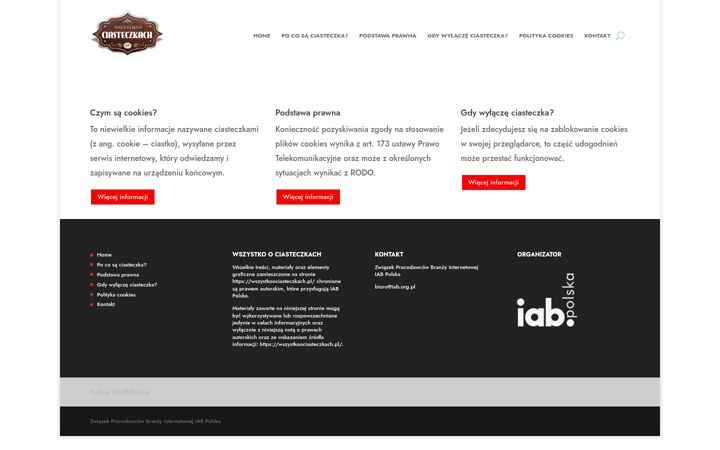 Screenshot of wszystkoociasteczkach.pl