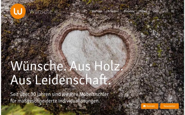 Screenshot of wuensche.biz