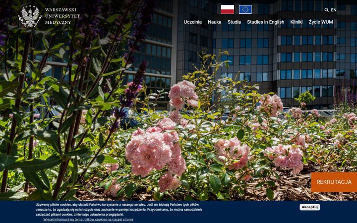 Screenshot of wum.edu.pl