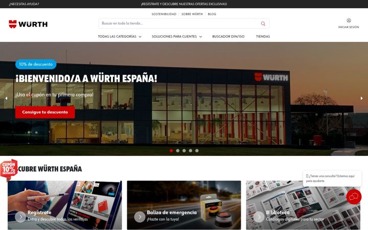 Screenshot of wurth.es