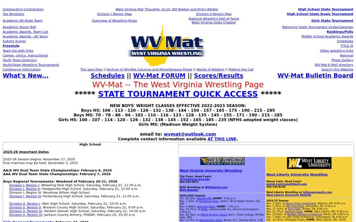 Screenshot of wvmat.com