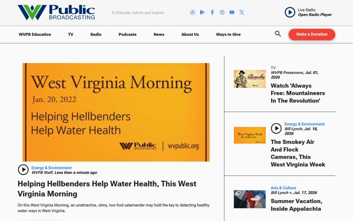 Screenshot of wvpublic.org