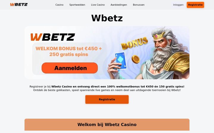 Screenshot of wwbetz.nl