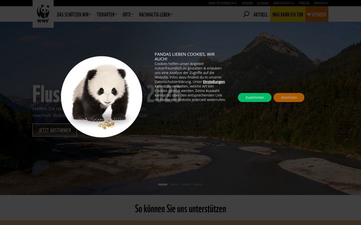 Screenshot of wwf.at