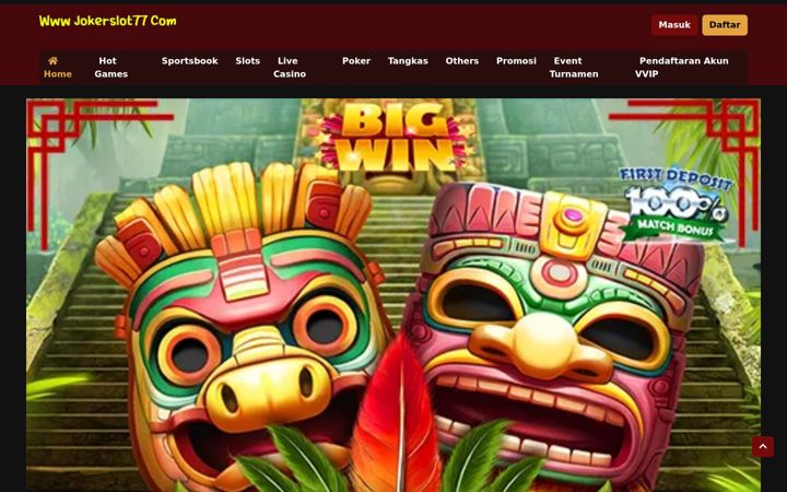 Screenshot of wwwjokerslot77.com