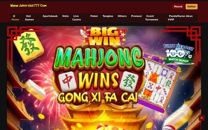 Screenshot of wwwjokerslot777.com