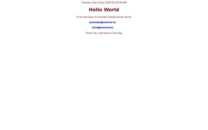 Screenshot of wwwroot.net