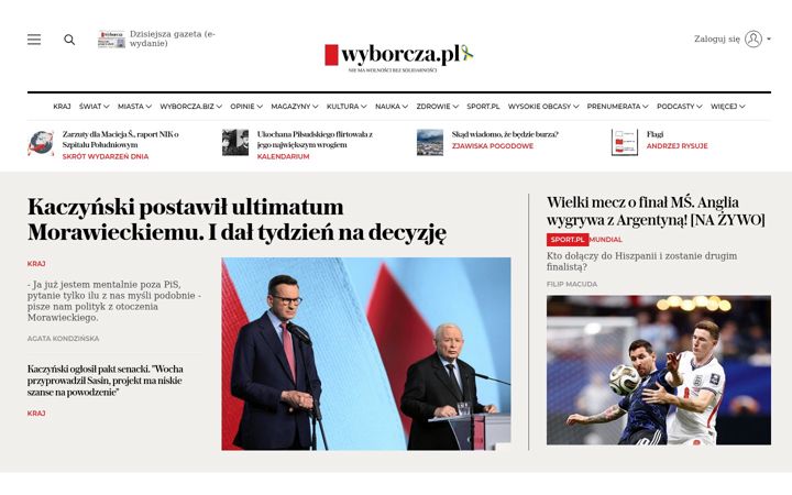 Screenshot di wyborcza.pl