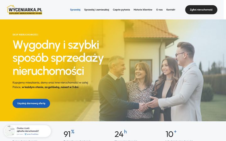 Ekrānuzņēmums no wyceniarka.pl