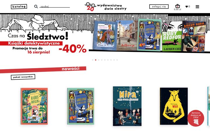Képernyőkép: wydawnictwodwiesiostry.pl