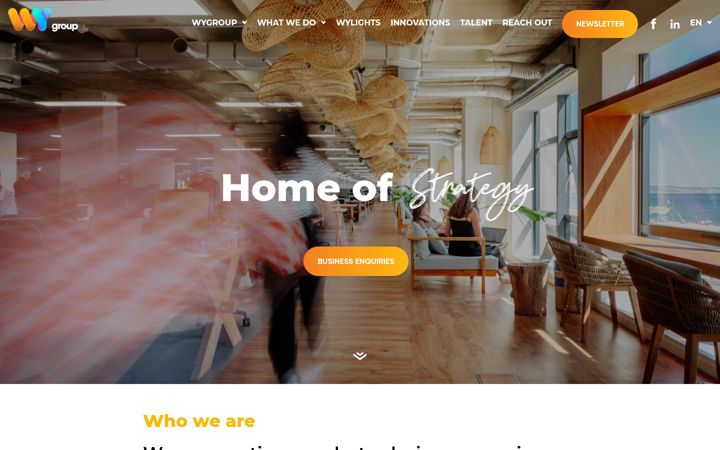 Skärmbild av wygroup.net