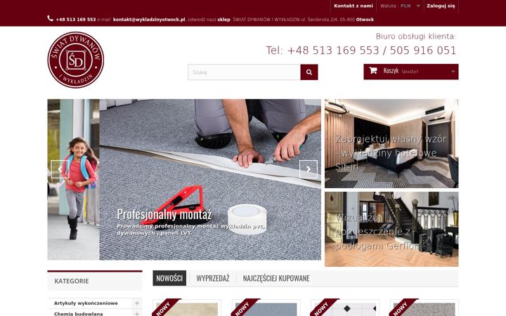 Screenshot di wykladzinyotwock.pl