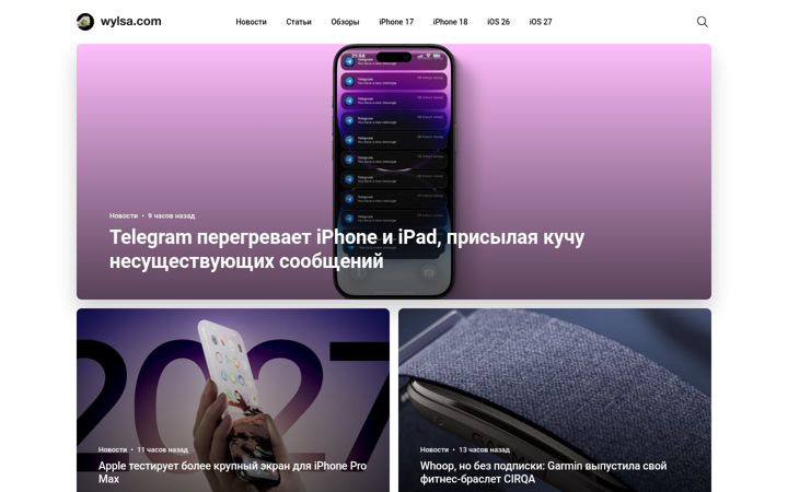 Posnetek zaslona wylsa.com