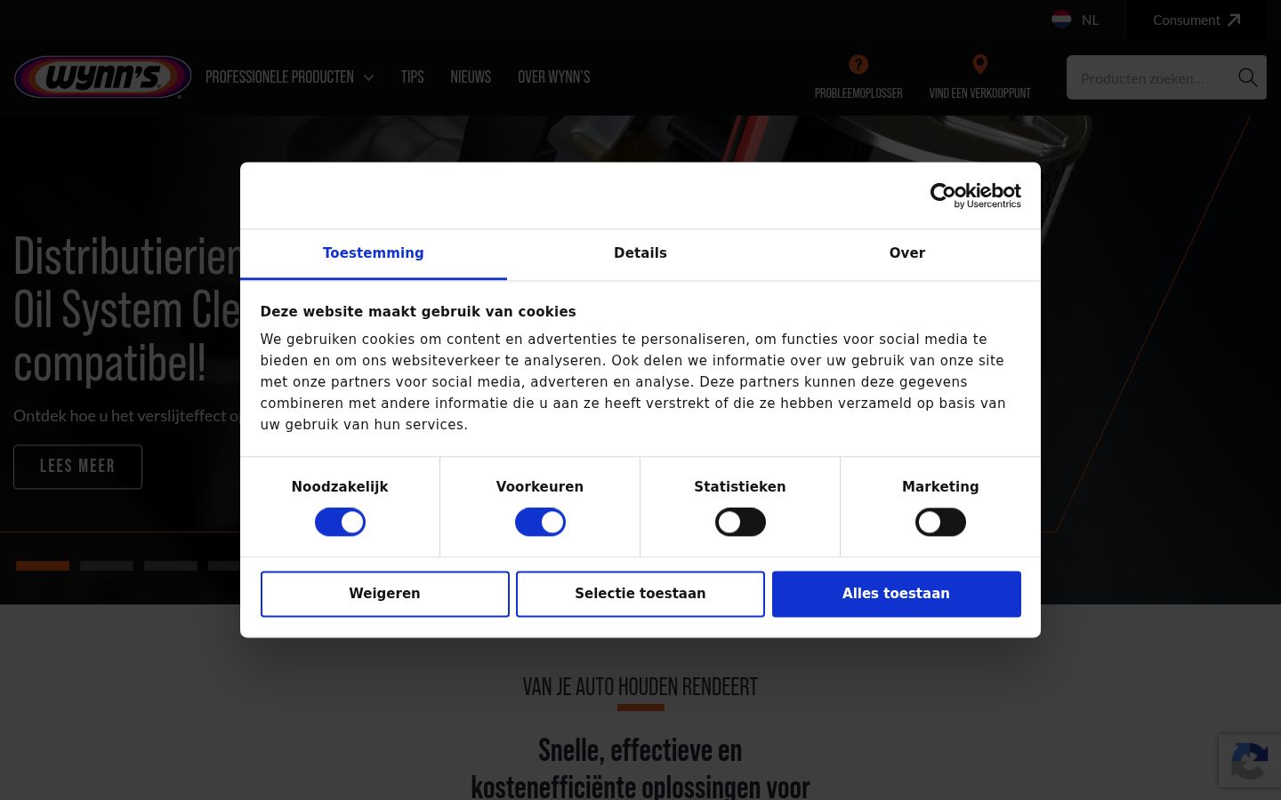 Capture d'écran de la bannière de consentement affichée avant toute interaction