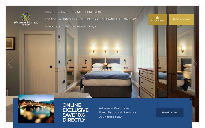 Screenshot of wynnshotel.ie