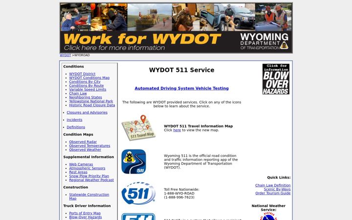 Screenshot of wyoroad.info