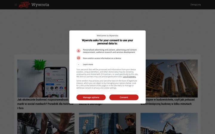 Screenshot of wywrota.pl