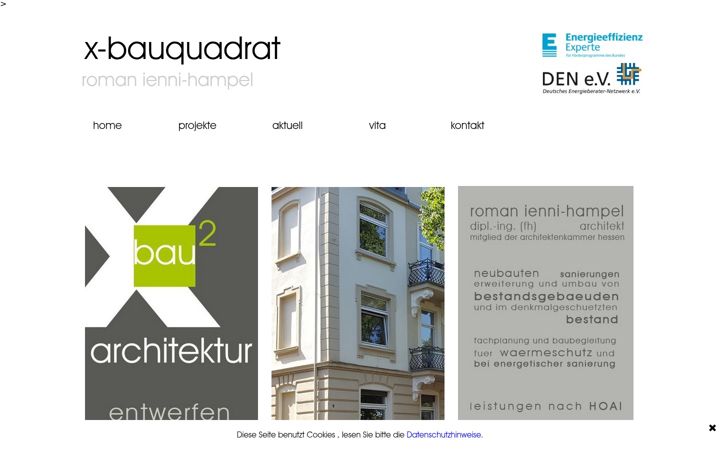 Screenshot of x-bauquadrat.de