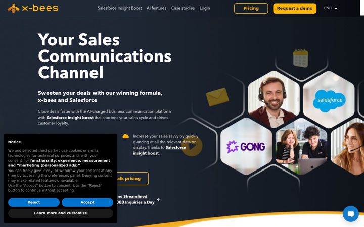 Screenshot of x-bees.com