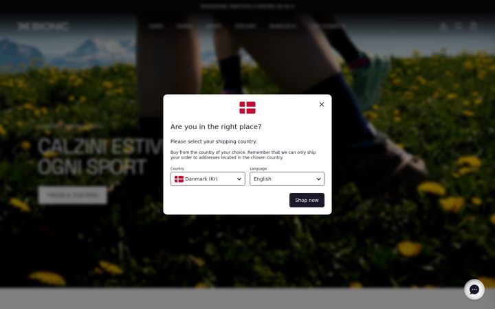 Screenshot of x-bionic.com