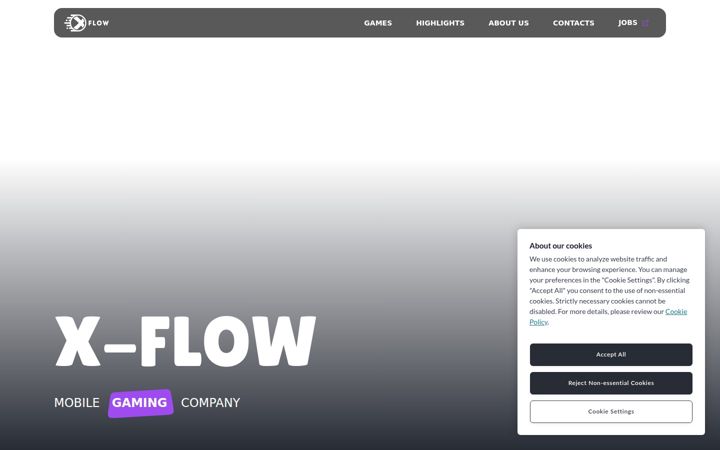 Snímek obrazovky x-flow.app