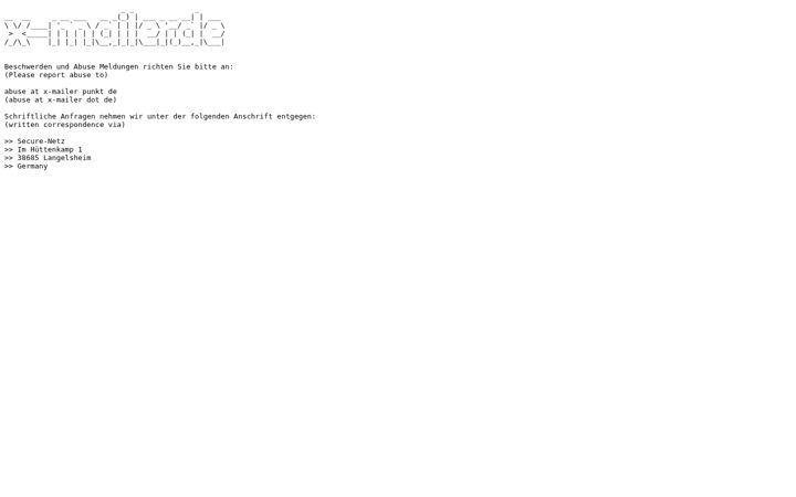 Screenshot of x-mailer.de