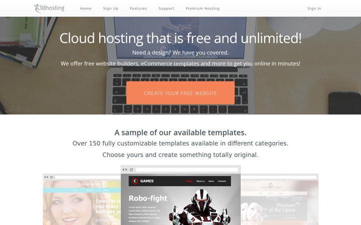 Екранна снимка на x10hosting.com