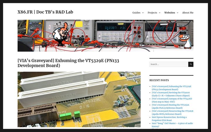 Screenshot of x86.fr