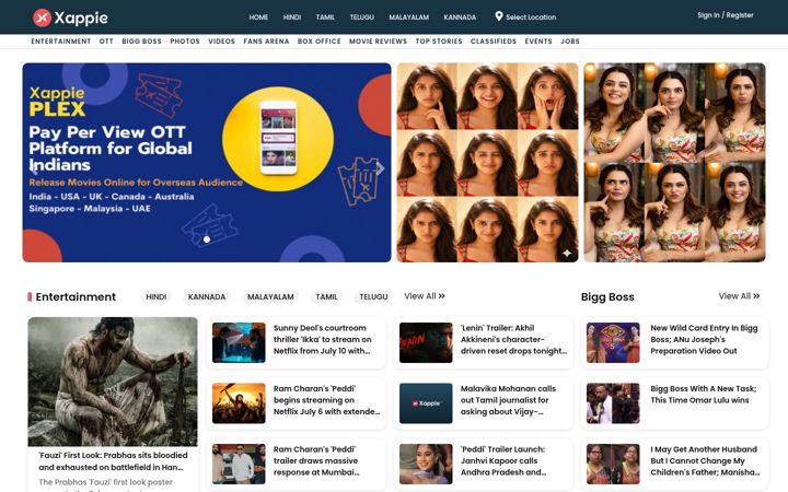 Screenshot of xappie.com