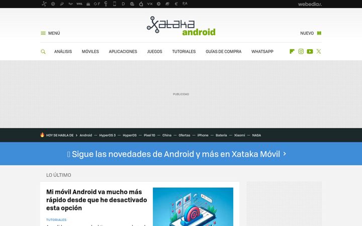Screenshot of xatakandroid.com