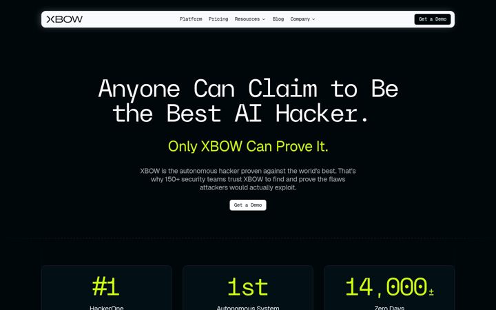 Screenshot του xbow.com