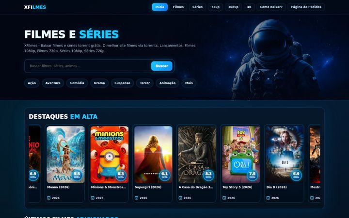 Screenshot of xbrtorrents.com.br