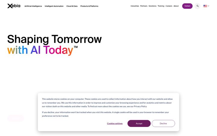 Screenshot of xebia.com