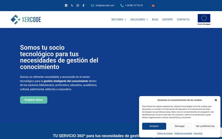 Screenshot of xebook.es
