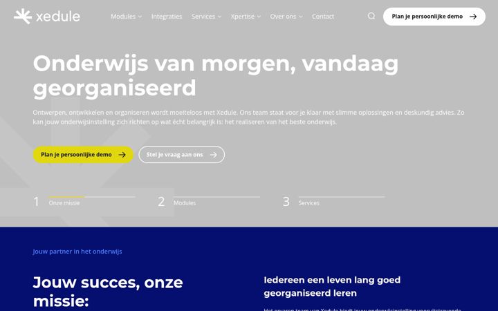 Screenshot of xedule.nl