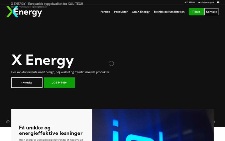 Screenshot of xenergy.dk