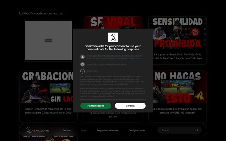 Screenshot of xenkzone.com