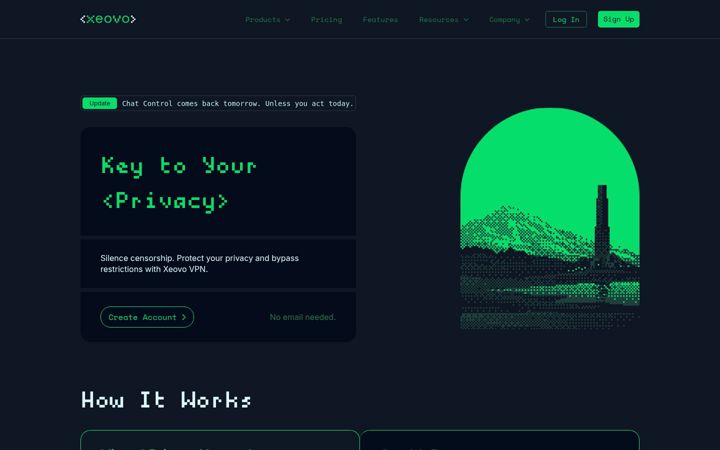 Screenshot of xeovo.com