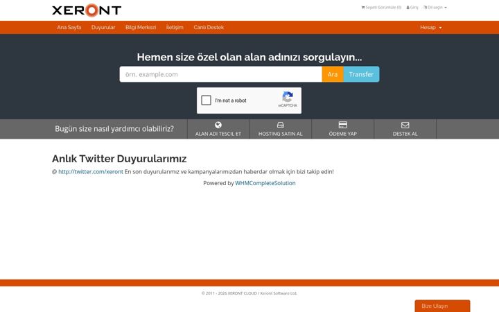 Screenshot of xeront.net
