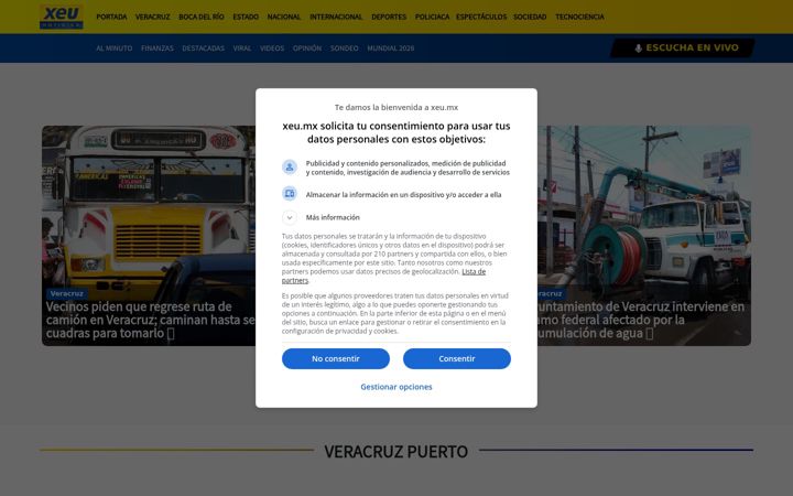 Screenshot of xeu.mx