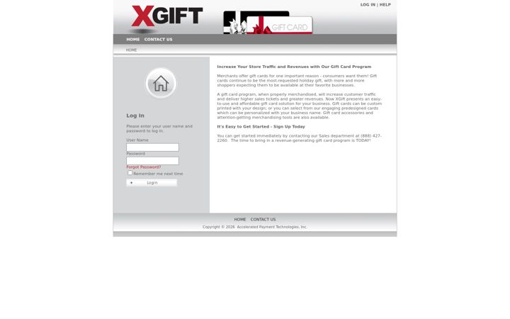 Screenshot του xgiftonline.com