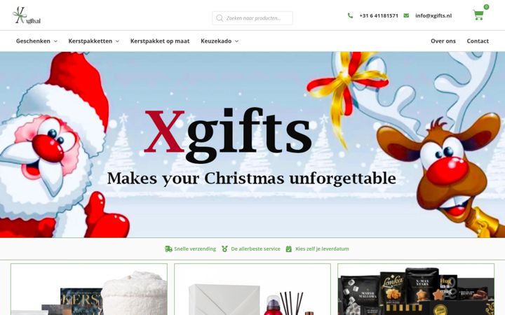 Екранна снимка на xgifts.nl