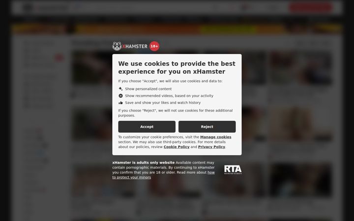 Screenshot stránky xhamster.desi