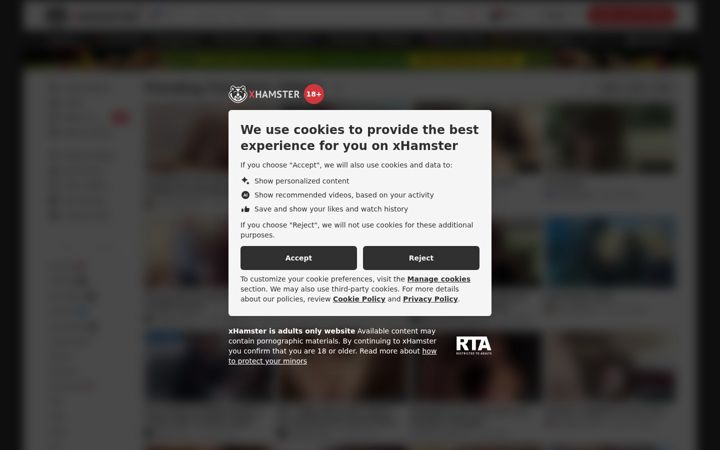 Zrzut ekranu xhamster19.com