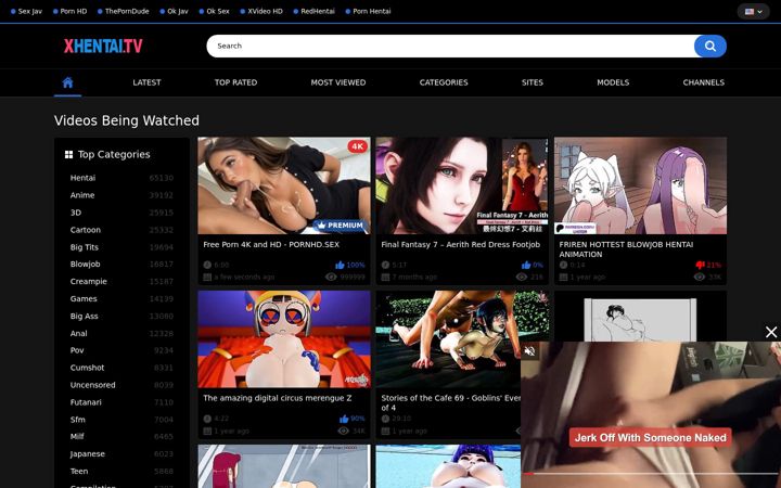 Screenshot of xhentai.tv