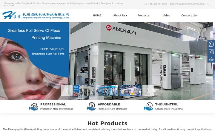 Screenshot stránky xhmachine.com